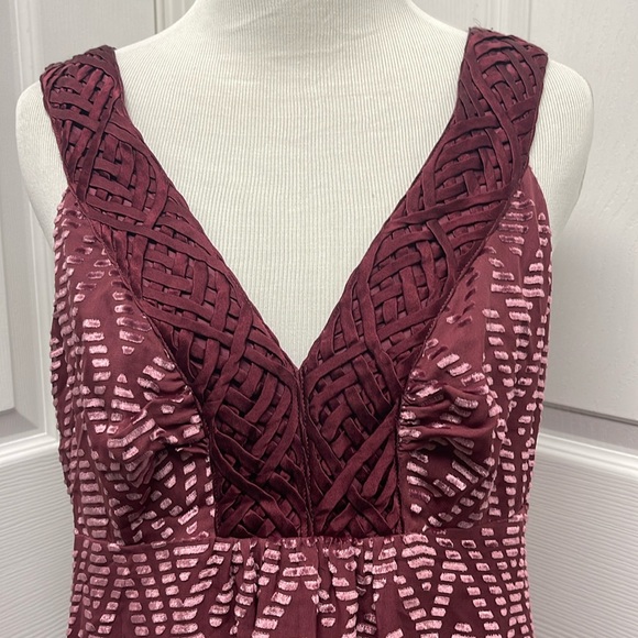 Beth Bowley Sleeveless Lined Silk Dress Size 10 - Picture 2 of 13